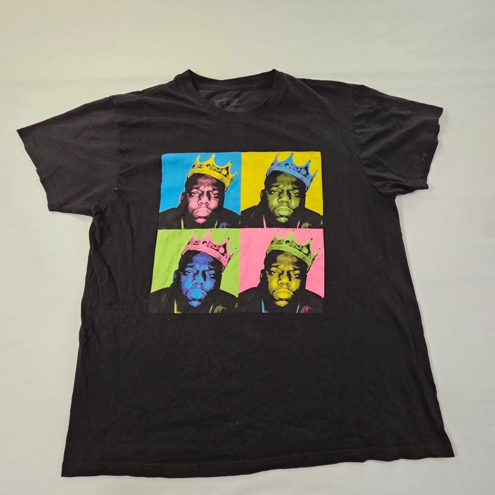 Notorious B.I.G. Black Short Sleeve Cotton T-Shirt Men's XL